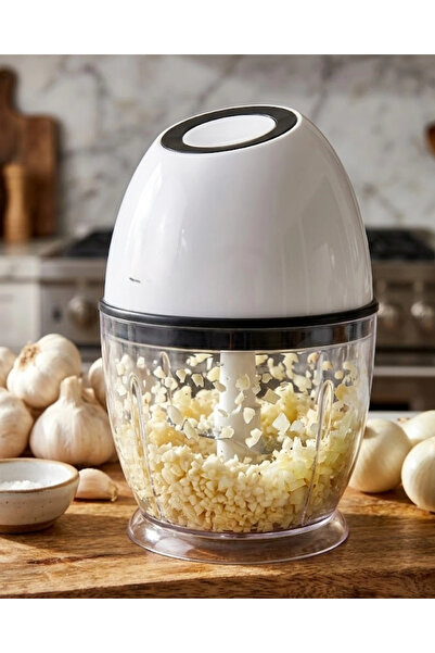 My Reality Fashion Kablosuz Mini Doğrayıcı 450 ML Şarjlı Sebze Doğrayıcı Pasl...