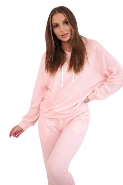 Kesi Set trening cu glugă roz pudră