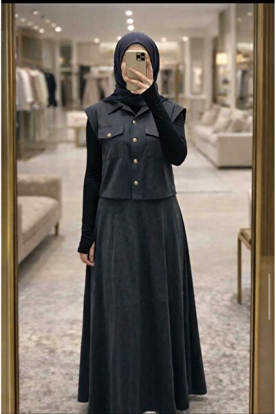 BYBIYIK Women's Two-Piece Suit (Yel Vest Ek)