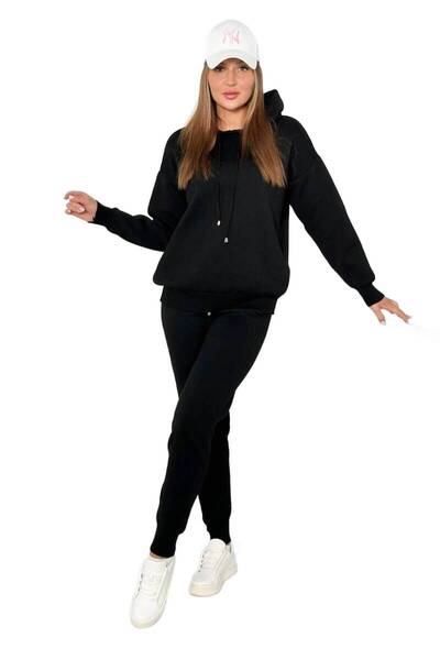 Kesi Set pulover: Hanorac + Pantaloni, negru
