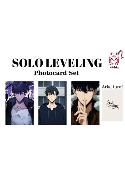 Hara Company Solo Leveling Anime Sung Jinwoo Set Fotokartica / Set Kolekciona...