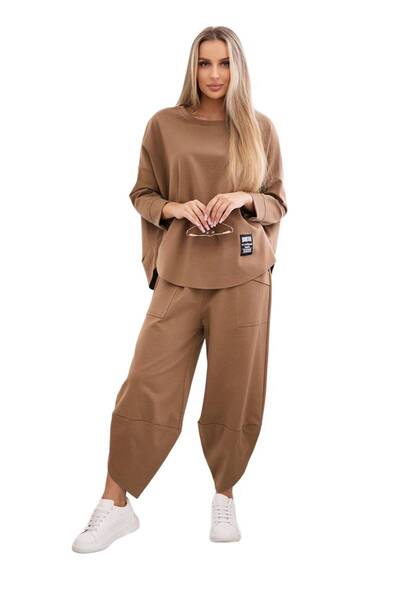 Kesi Set de iarnă Punto Milano: hanorac + pantaloni cămel