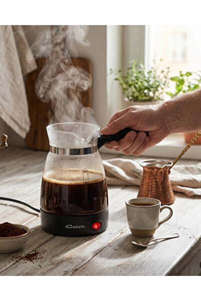 MericLine Glass Coffee Pot Coffee Maker 650W Electric 5-Cup Capacity Turkish ...