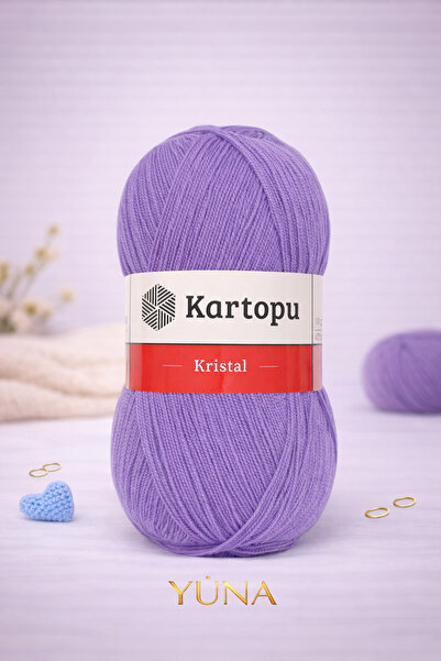 Kartopu Crystal Knitting Yarn K708 Lilac