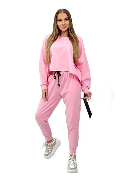 Kesi Set 2 piese: hanorac + pantaloni, roz deschis