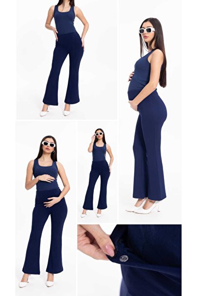 BİrHoşButik OYSHO KUMAŞ HAMİLE PANTOLON FULL E مرن مقاس قابل للتعديل يلتف حول...