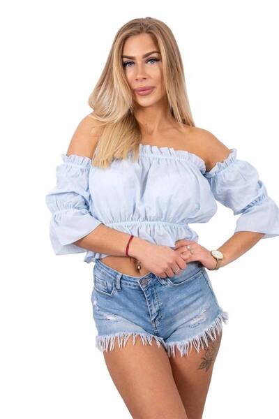 Kesi Blue Spanish blouse