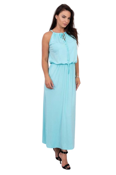 Kesi Rochie boho mentă cu crăpătură