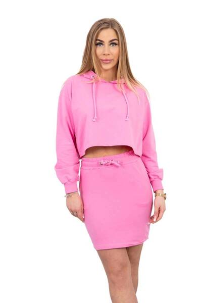 Kesi Set bluză și fustă roz deschis