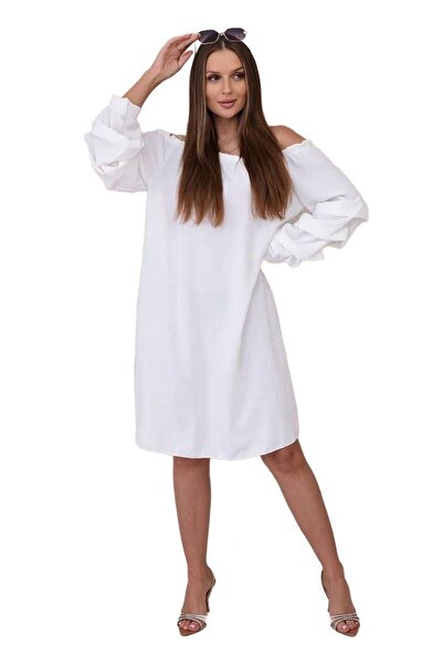 Kesi Rochie spaniolă cu mâneci decorative ecru