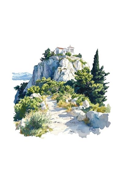 OEM Autocolant decorativ, Monument, Atena, Multicolor