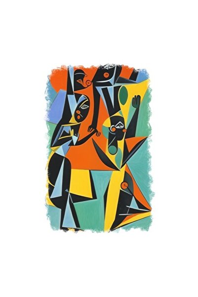 OEM Διακοσμητικό αυτοκόλλητο, αφηρημένο, πολύχρωμο, 85 εκ.