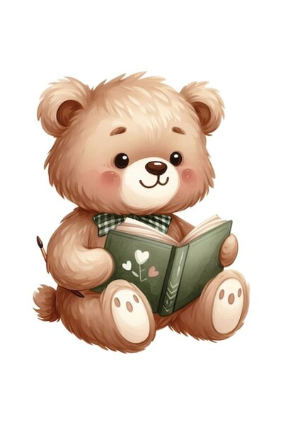 OEM Διακοσμητικό αυτοκόλλητο, Αρκούδα, Καφέ