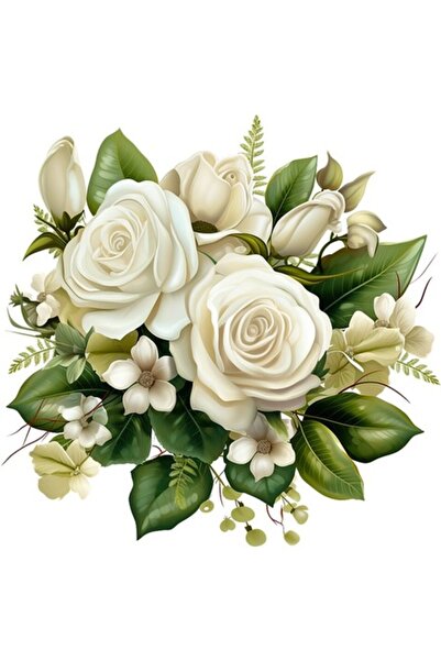 OEM Autocolant decorativ, Buchet de trandafiri, 61 cm