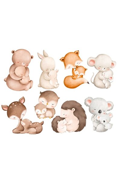 OEM Διακοσμητικό αυτοκόλλητο, Μητέρα και παιδί, Ζώα