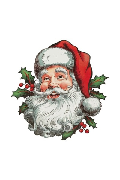 OEM Διακοσμητικό αυτοκόλλητο, Χριστούγεννα, Άγιος Βασίλης, Πολύχρωμο