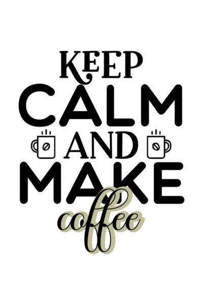 OEM Декоративен стикер за спокойствие и приготвяне на кафе