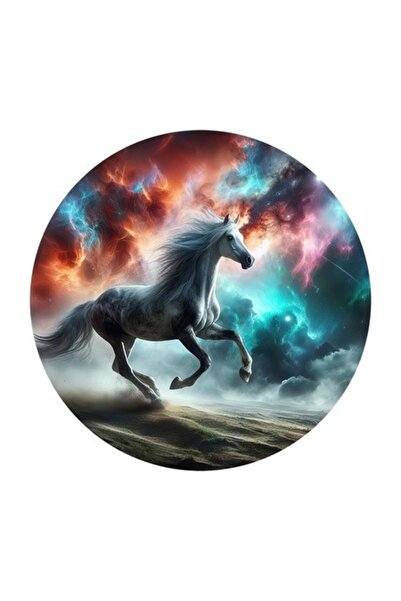 OEM Διακοσμητικό αυτοκόλλητο, Άλογο, Πολύχρωμο