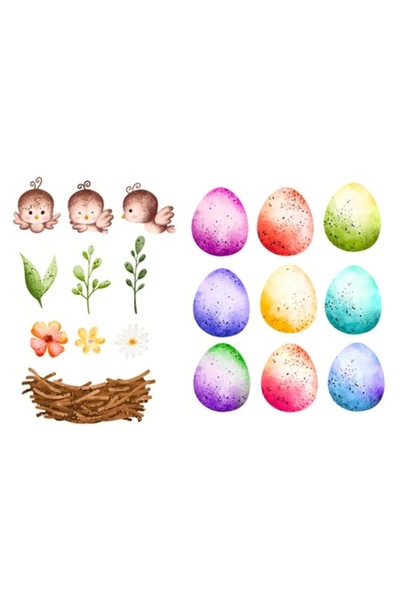 OEM Autocolant decorativ, ouă de Paște