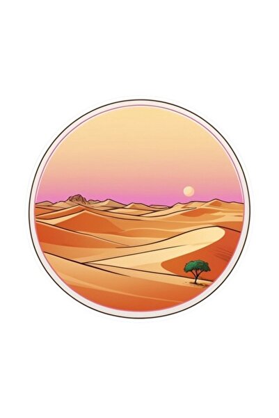 OEM Autocolant decorativ, Deșert, Portocaliu