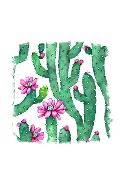 OEM Διακοσμητικό αυτοκόλλητο, Κάκτος, Πράσινο, 55 εκ.