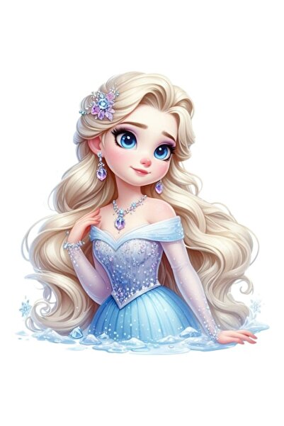 OEM Autocolant decorativ cu fulgi de zăpadă prințesă