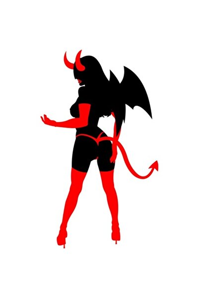 OEM Autocolant auto, femeie, 30 cm