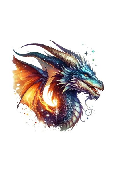 OEM Decorative Sticker, Dragon, Multicolor