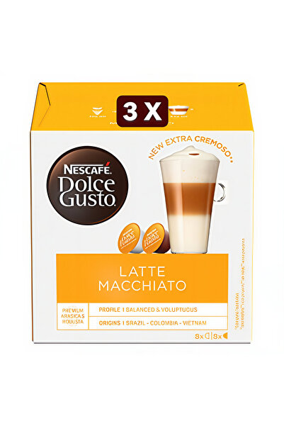 NESCAFÉ DOLCE GUSTO 3x NESCAFE Dolce Gusto Latte Macchiato Cafea Capsule 183...
