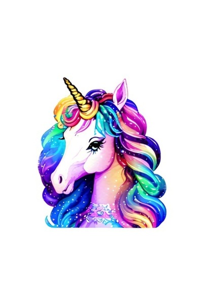 OEM Autocolant decorativ cu unicorn, roz, 70 cm