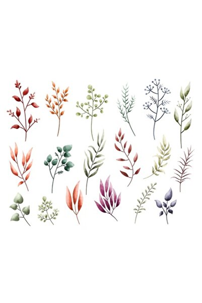 OEM Autocolant decorativ, frunze colorate pentru orice cameră