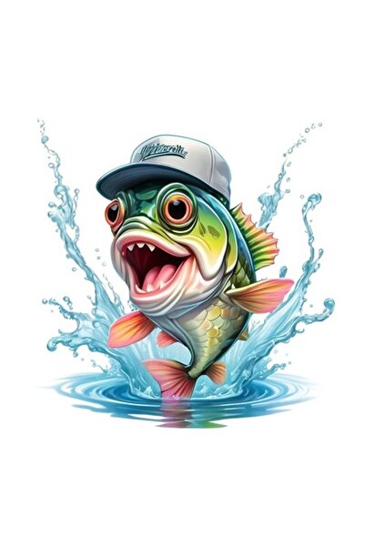 OEM Διακοσμητικό Αυτοκόλλητο, Ψάρι, Πράσινο