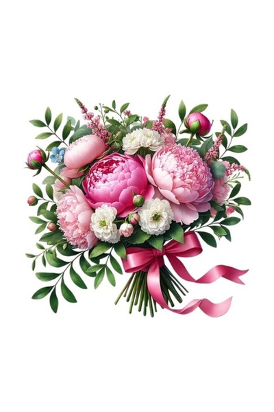 OEM Autocolant decorativ, buchet de flori, multicolor