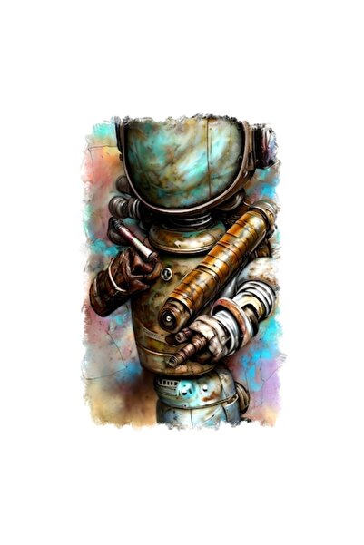 OEM Autocolant decorativ, Astronaut, Maro, 85 cm