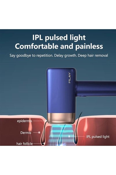 Mlay T14 Hair Removal Device With Ice Cooling Function,500000 Flashes,Permanent Hair Removal For Women And Men, 5 Energy Levels,Painless Epilator For Whole Body (HR+Bikini+Face lamp)