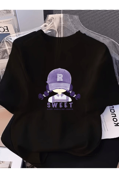 gencerco Μπλουζάκι με στάμπα Sweet, Premium, Oversize