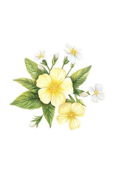 OEM Decorative Sticker, Flower, Yellow