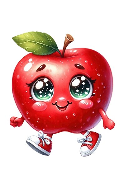 OEM Autocolant decorativ, măr, roșu