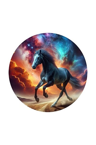 OEM Διακοσμητικό αυτοκόλλητο, Άλογο, Πολύχρωμο