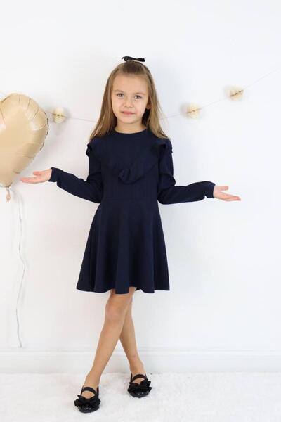 Yalçınoğlu Kids Κοριτσίστικο φόρεμα Καθημερινό Άνετο Μοντέλο για 3-11 Ετών Πα...