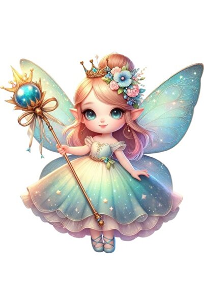 OEM Autocolant decorativ, Zână, Turcoaz