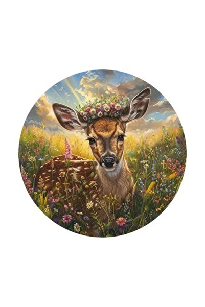 OEM Διακοσμητικό αυτοκόλλητο, ελάφι, καφέ