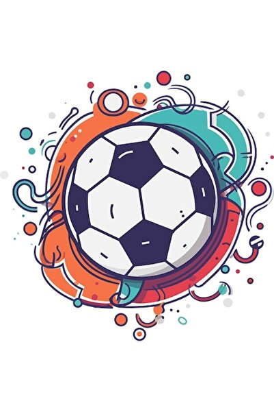 OEM Autocolant auto, minge de fotbal, 25 cm