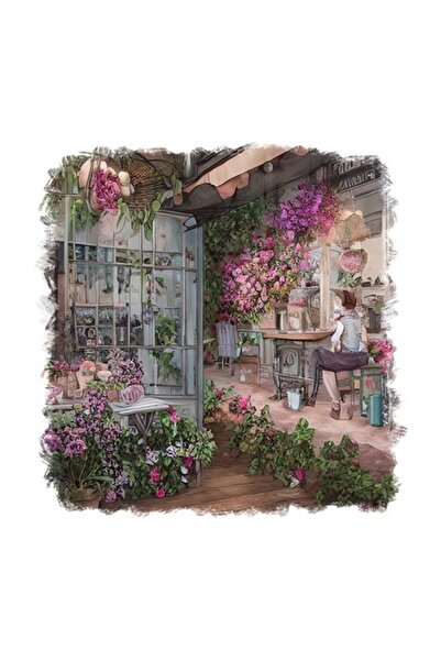 OEM Autocolant decorativ, Cafenea, Roz, 55 cm