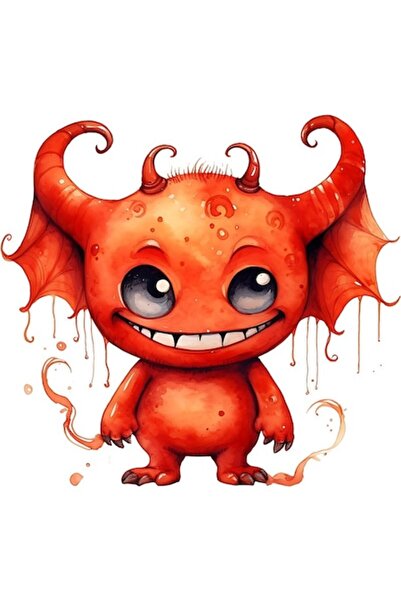 OEM Autocolant auto Halloween, roșu, 25 cm