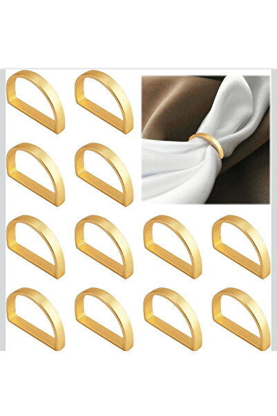 İsmet toka 6 Pieces - Collet Napkin Holder Ring - Metal Accessory