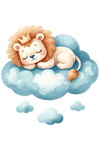 OEM Διακοσμητικό αυτοκόλλητο, λιοντάρι, καφέ