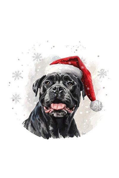 OEM Autocolant decorativ, Crăciun, Cane Corso, multicolor