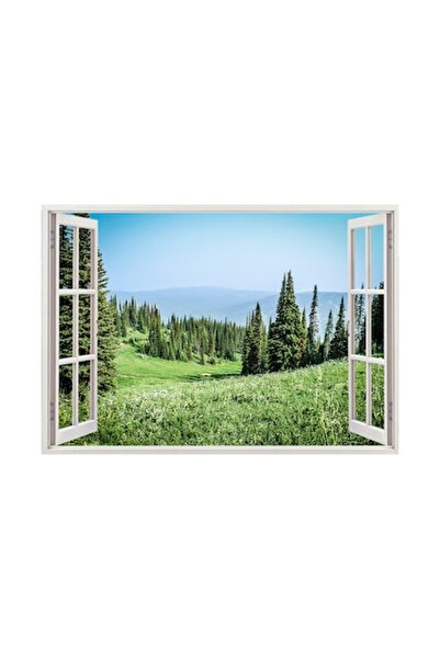 OEM Autocolant decorativ, fereastră, natură și peisaje, multicolor