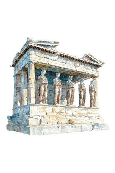 OEM Autocolant decorativ, Monument, Atena, Multicolor